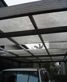 カーポート施工前